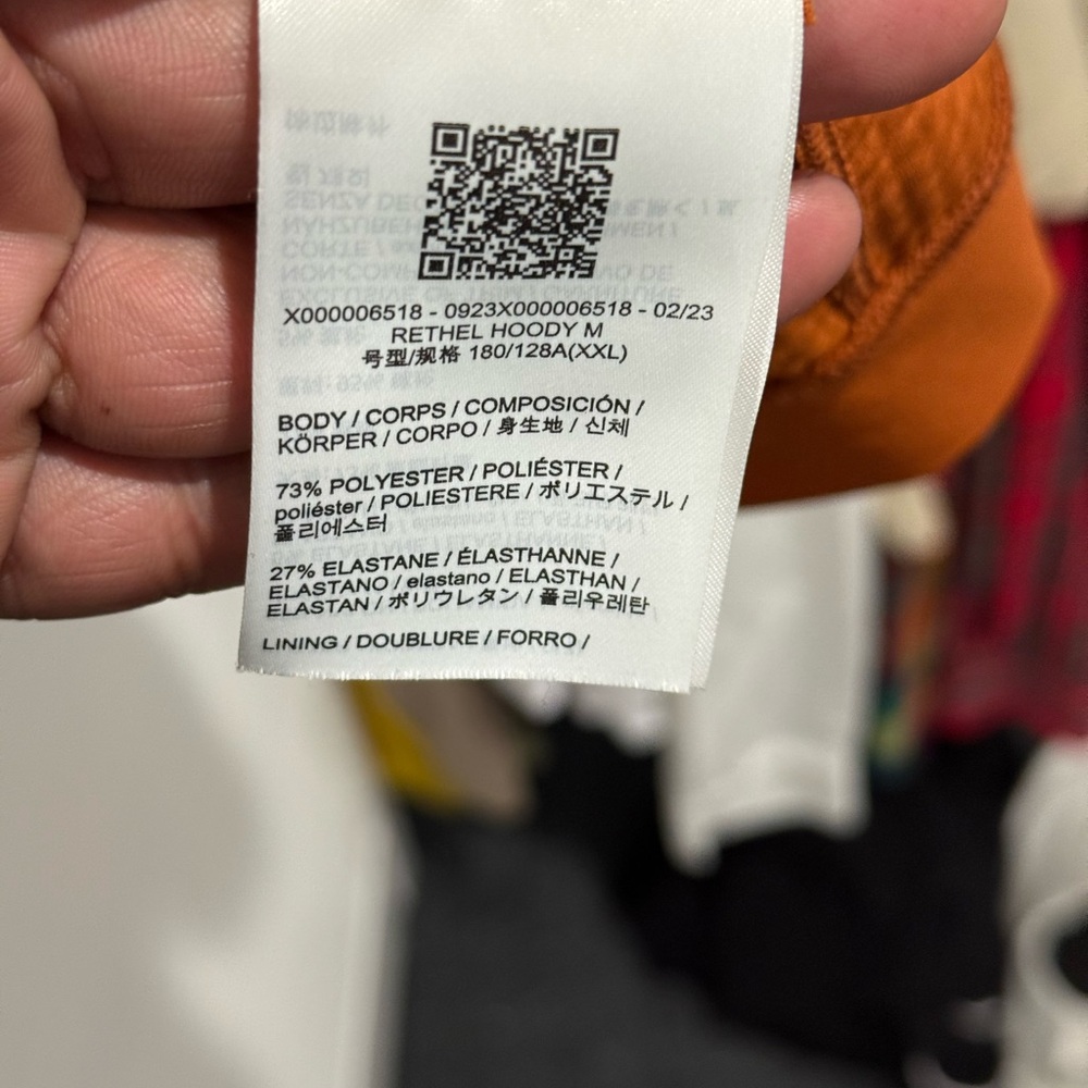 Arc'teryx Orange Turtleneck Sweater with Ribbed Cuffs - Picture 4 of 4